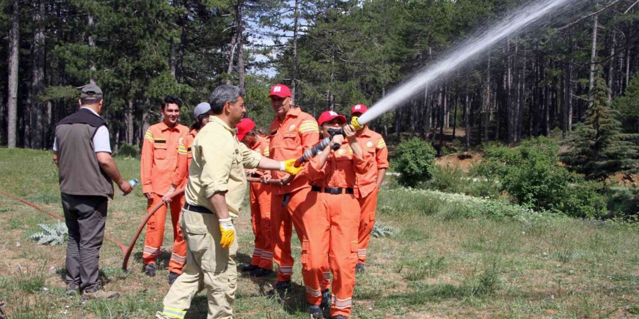 Türk Kızılay çalışanlarına yangın eğitim