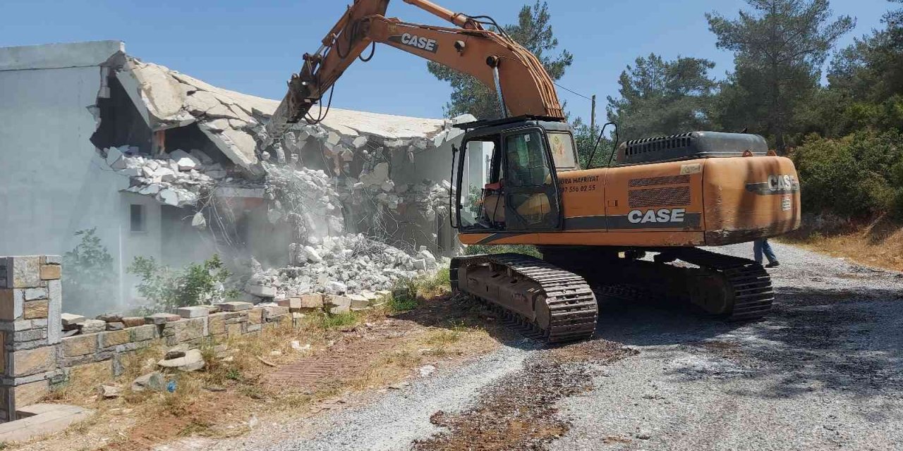 Bodrum’da 3 yıldır kaçak yapılarla mücadele devam ediyor