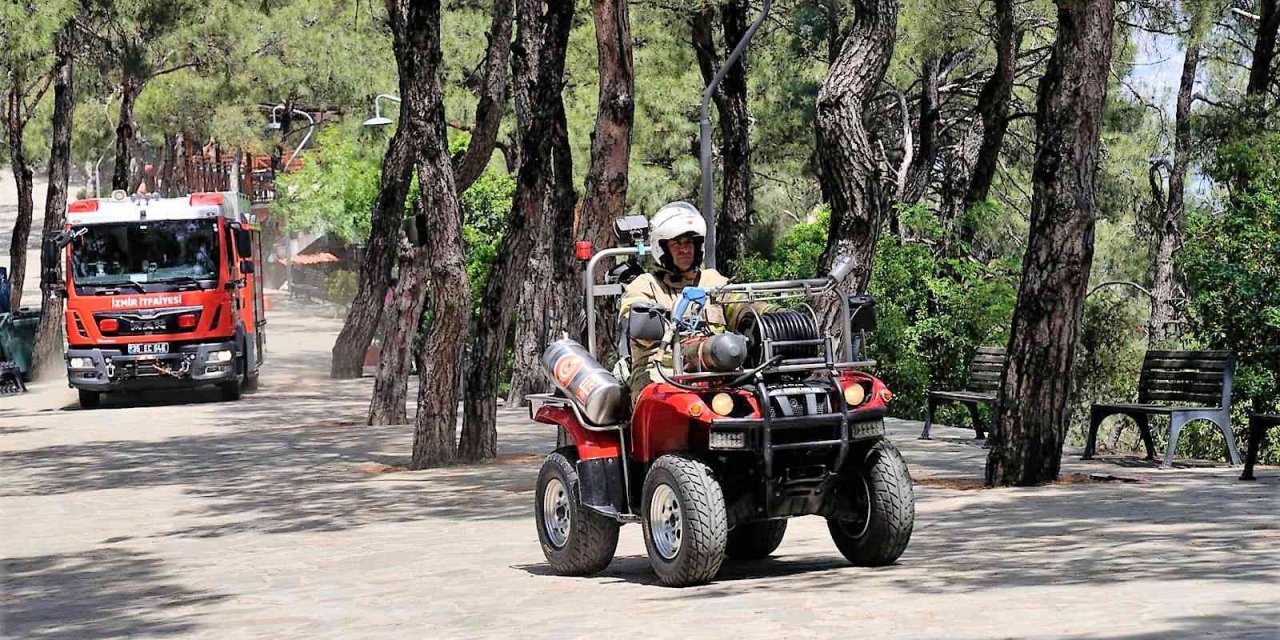 Hava sıcaklıkları arttı İzmir İtfaiyesi teyakkuza geçti