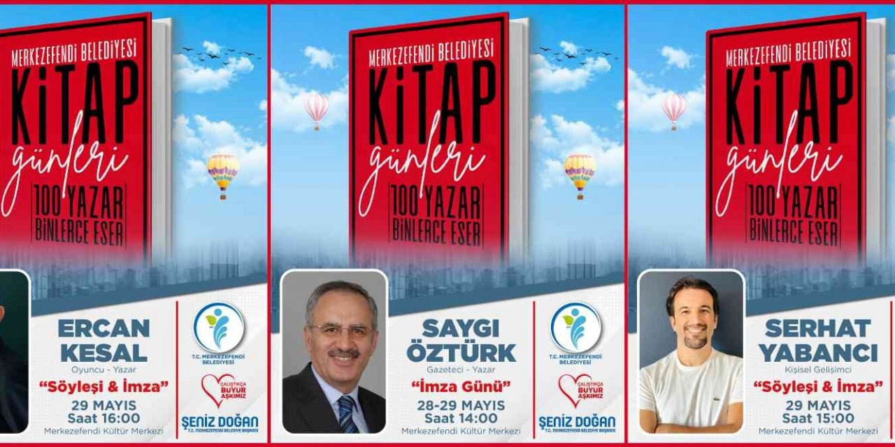 Merkezefendi Kitap Günleri’nde konuklarını ağırlamaya devam ediyor