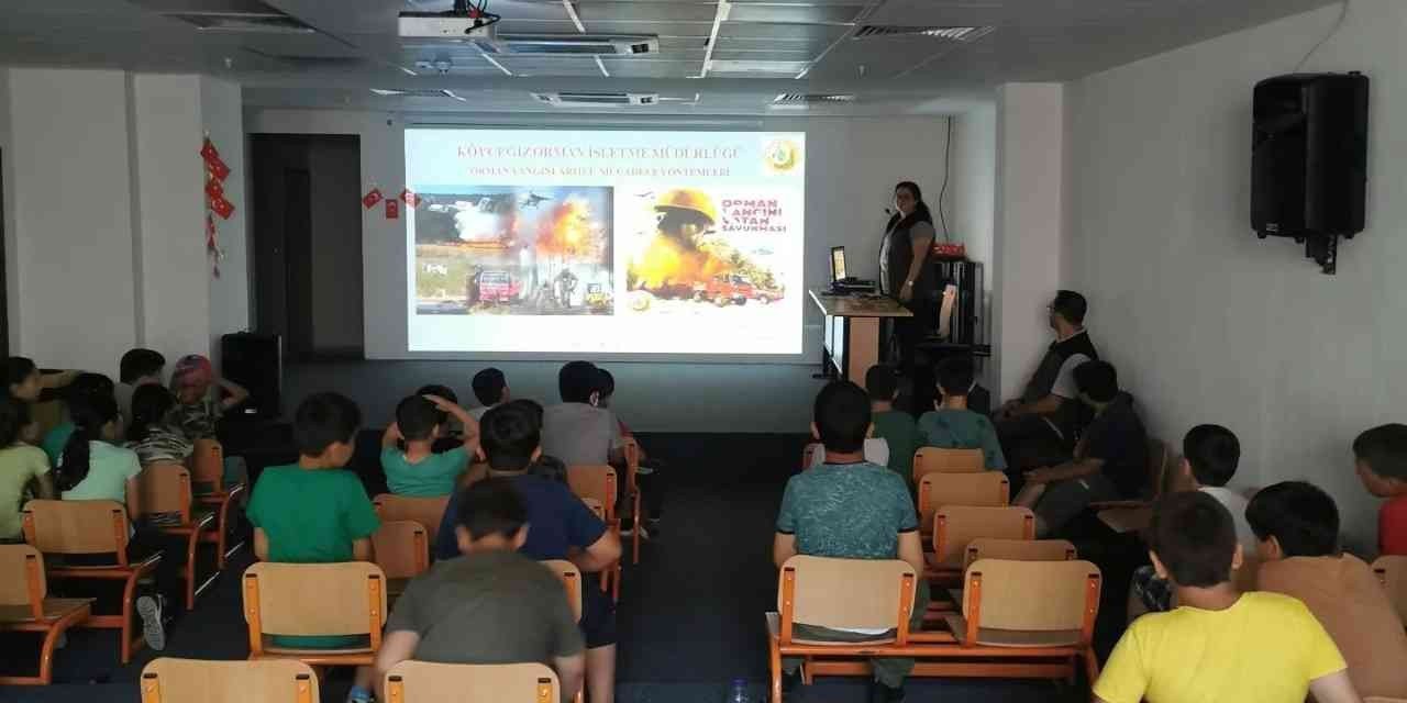 Köyceğiz’de öğrencilere orman yangınlarının önlenmesi eğitimi  verildi