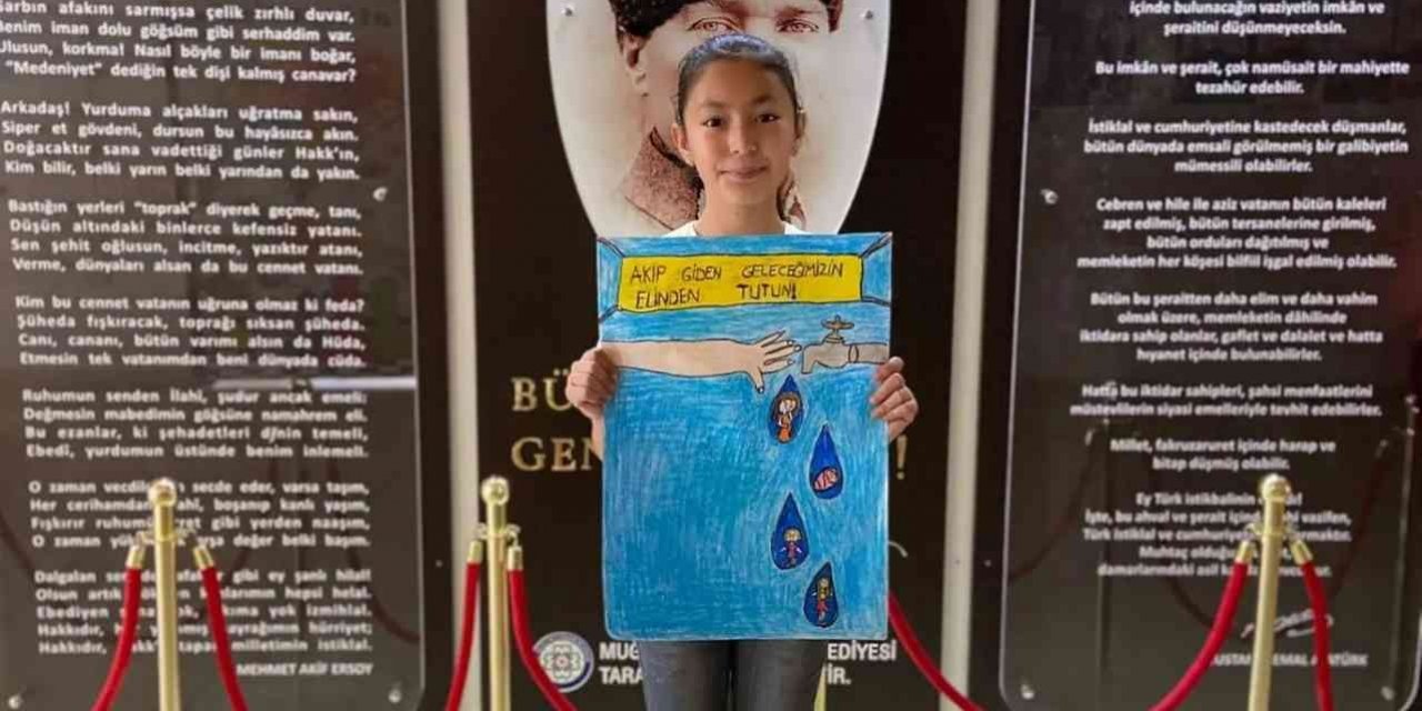 Köyceğizli öğrenci afiş yarışmasında üçüncü oldu