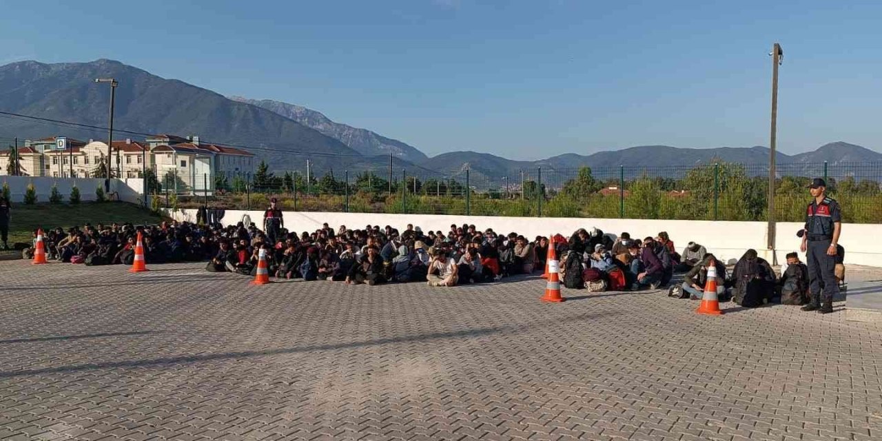 Fethiye’de 240 düzensiz göçmen yakalandı