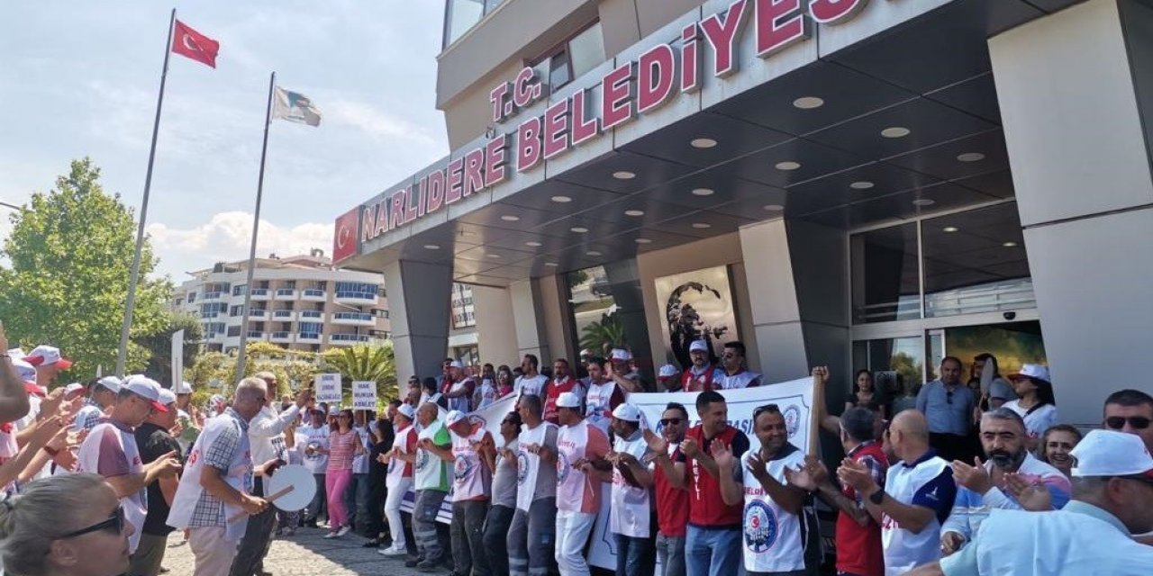 Narlıdere Belediyesine grev kararı asıldı