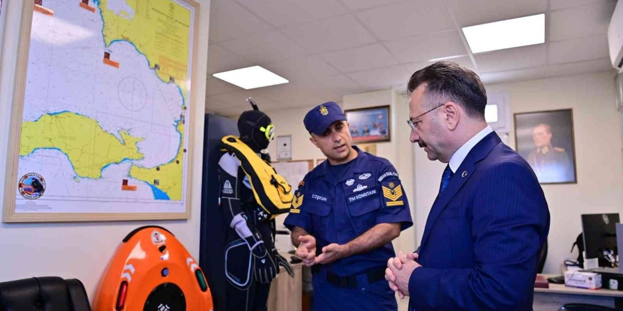 Denizin koruyucuları, Vali Aksoy’u ağırladı