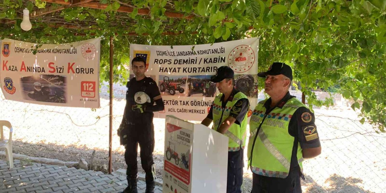 Çeşme Ziraat Odası’ndan traktörlere ücretsiz reflektör