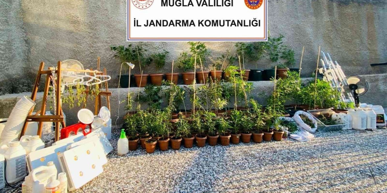 Fethiye’de lüks villaya uyuşturucu baskını