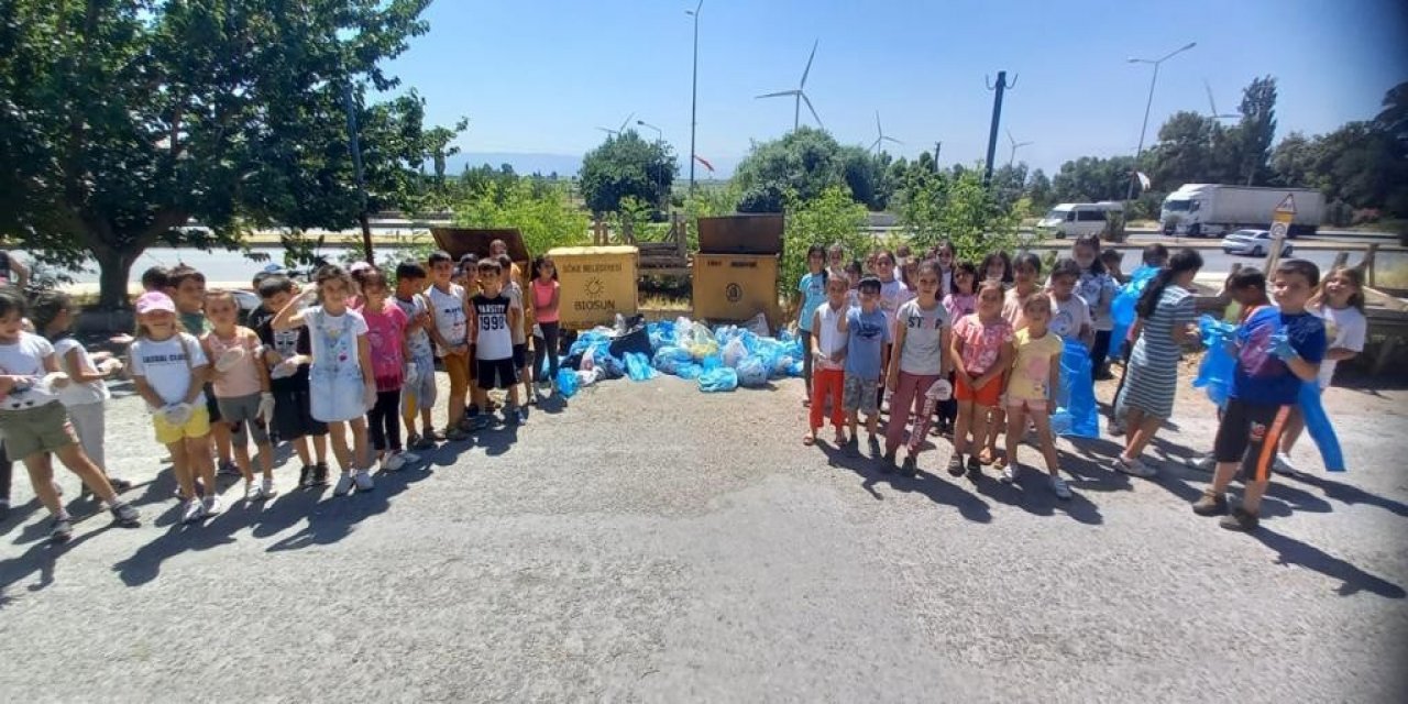 Sökeli öğrenciler çevre kirliliğine dikkat çekti