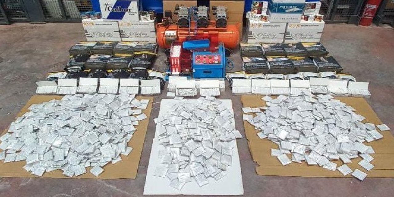 Denizli’de binlerce kaçak sigara ele geçirildi