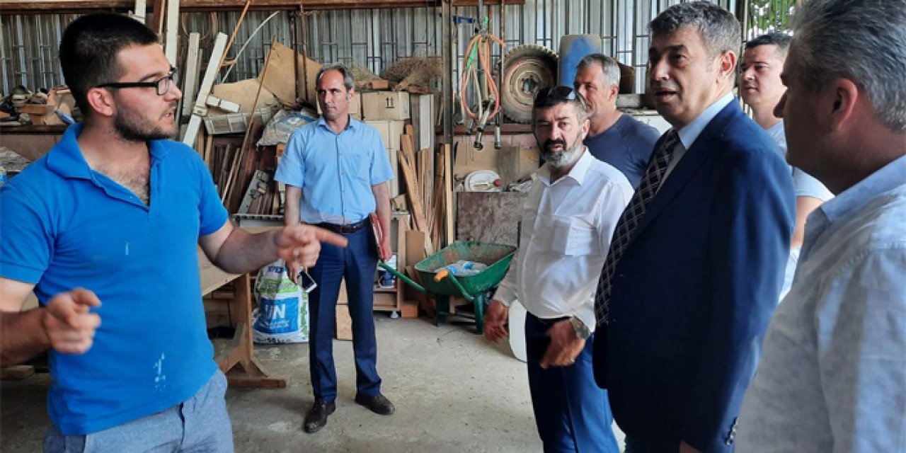 AYESOB'dan  sel mağduru esnafa destek sözü