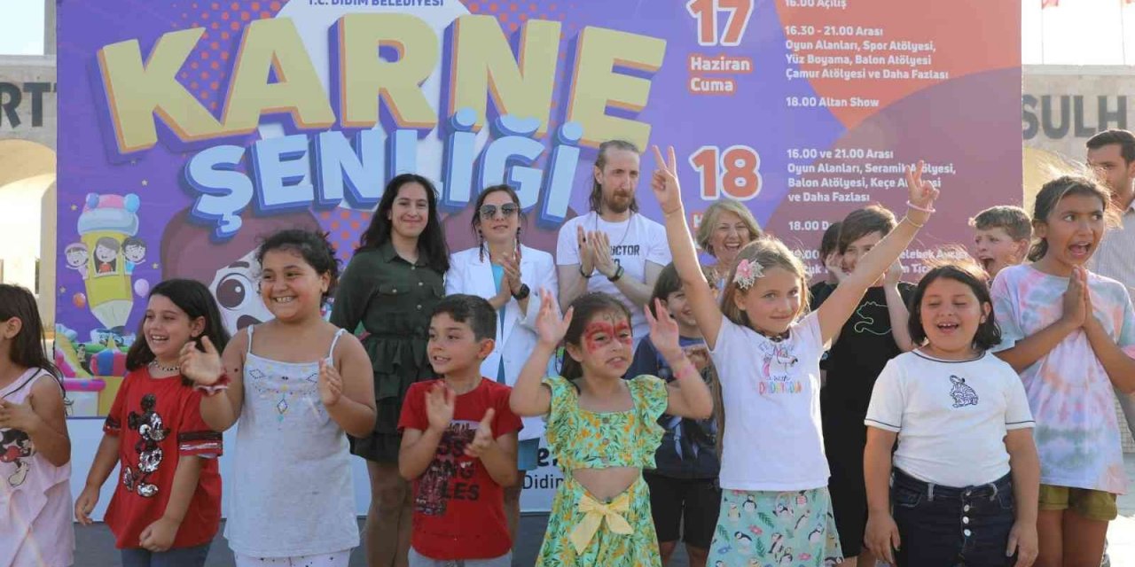 Didimli çocuklar karne şenliğinde doyasıya eğlendi