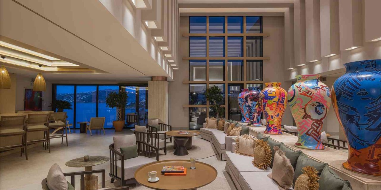 Sanat ve tatilin bir arada olduğu otel Bodrum’un göz bebeği oldu