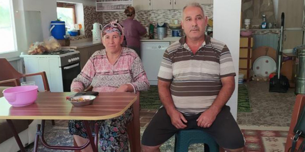 Evinin yanmadığına sevinemedi