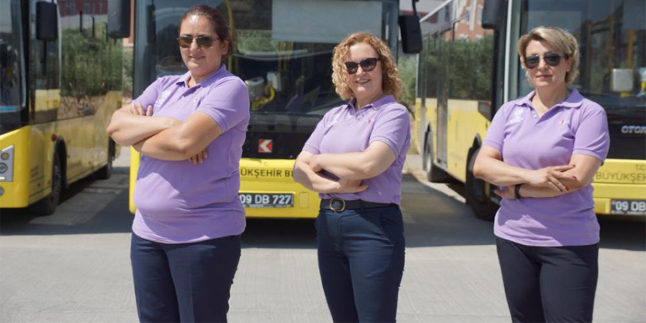Aydın Büyükşehir’in kadın şoförleri takdir topluyor