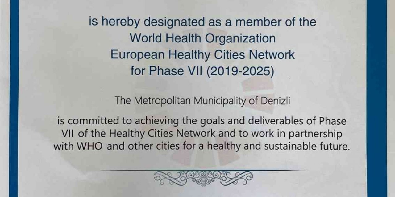 Denizli, Avrupa’nın en sağlıklı şehirleri arasında