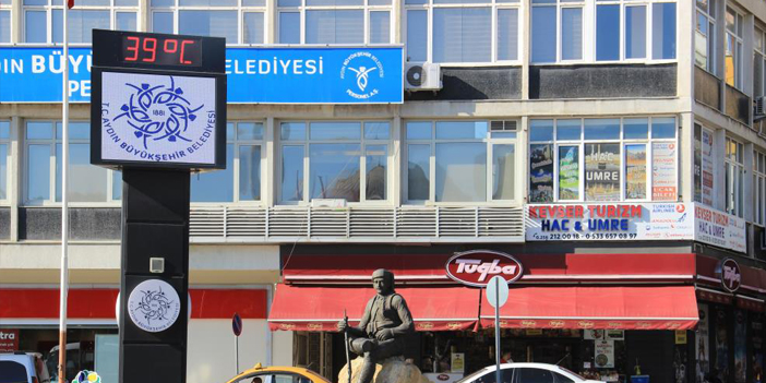 Aydın 2022 yılının en sıcak gününü yaşadı