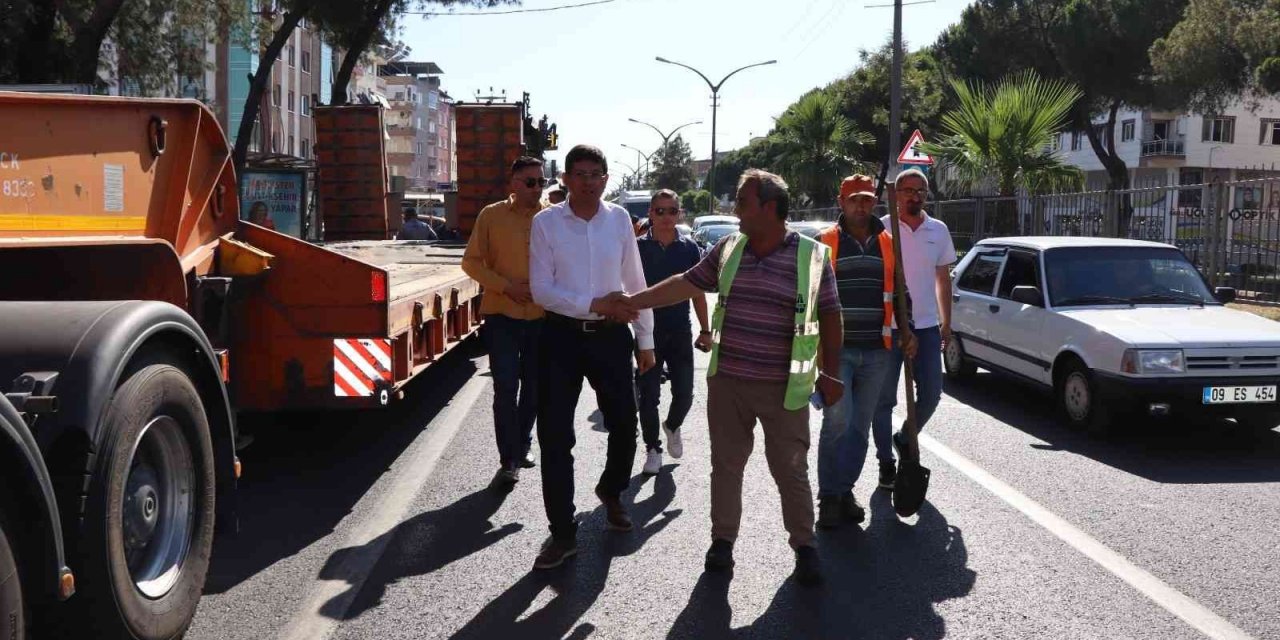 Nazilli’de bozulan yollar yapıldı