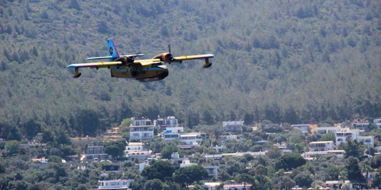Yangınlarda görev yapacak uçaklar test uçuşlarını tamamladı