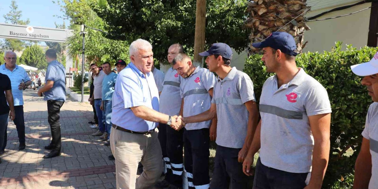 Başkan Atay’dan arife mesaisi