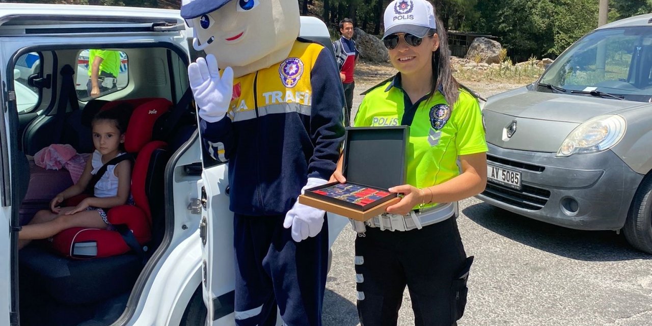 Muğla’da “şeker” tadında trafik uygulaması