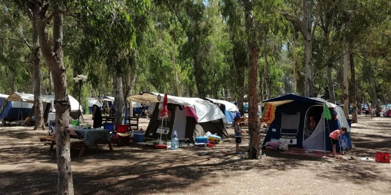 Vatandaşların kamp tercihi Ada Camping, dolup taştı
