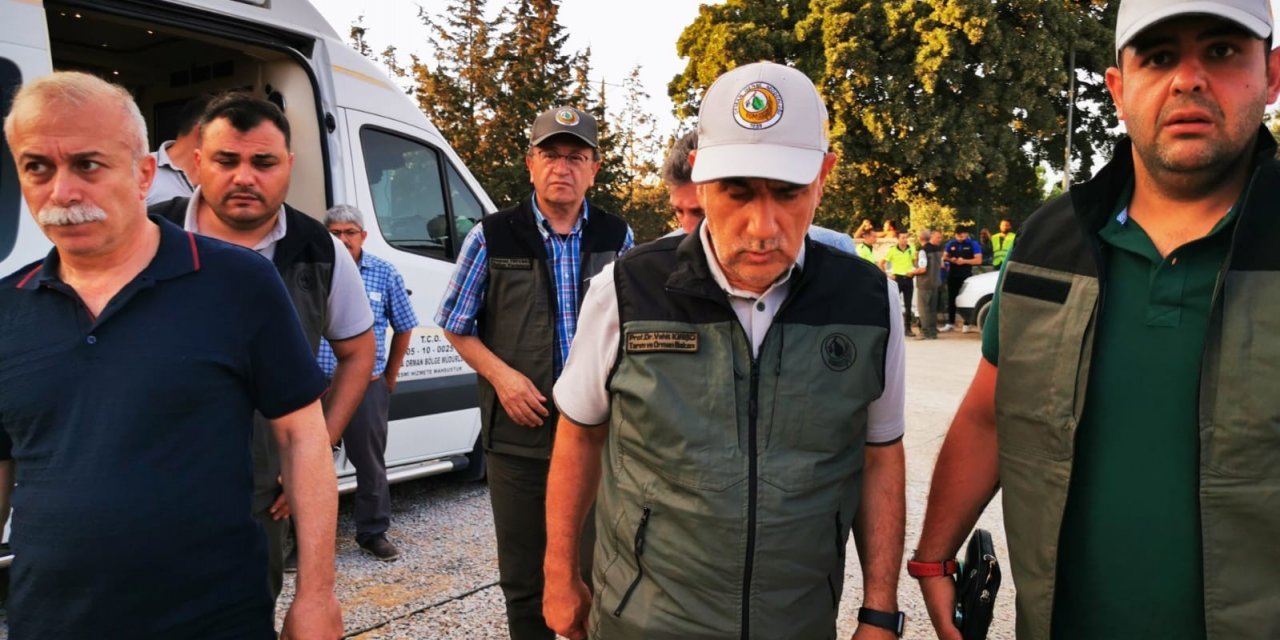 Bakan Kirişci, Datça’da yangın bölgesine geldi