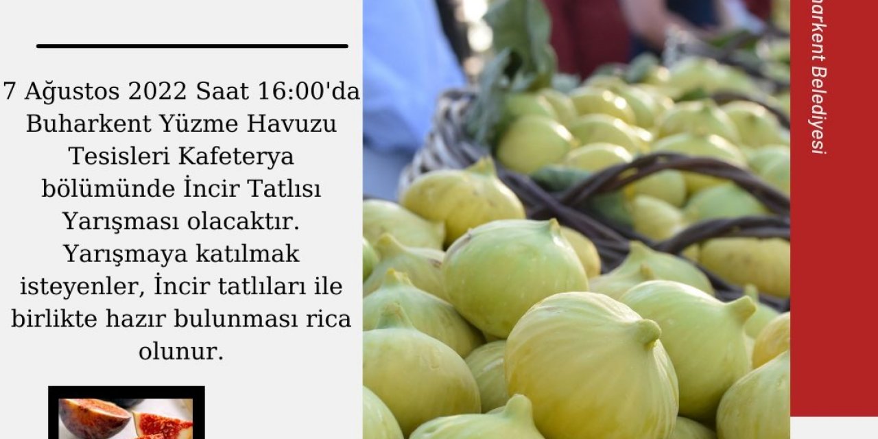 İncir Tatlısı Yarışması için geri sayım başladı