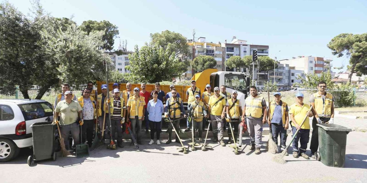 Aydın Büyükşehir Belediyesi’nden Germencik’te yaz temizliği