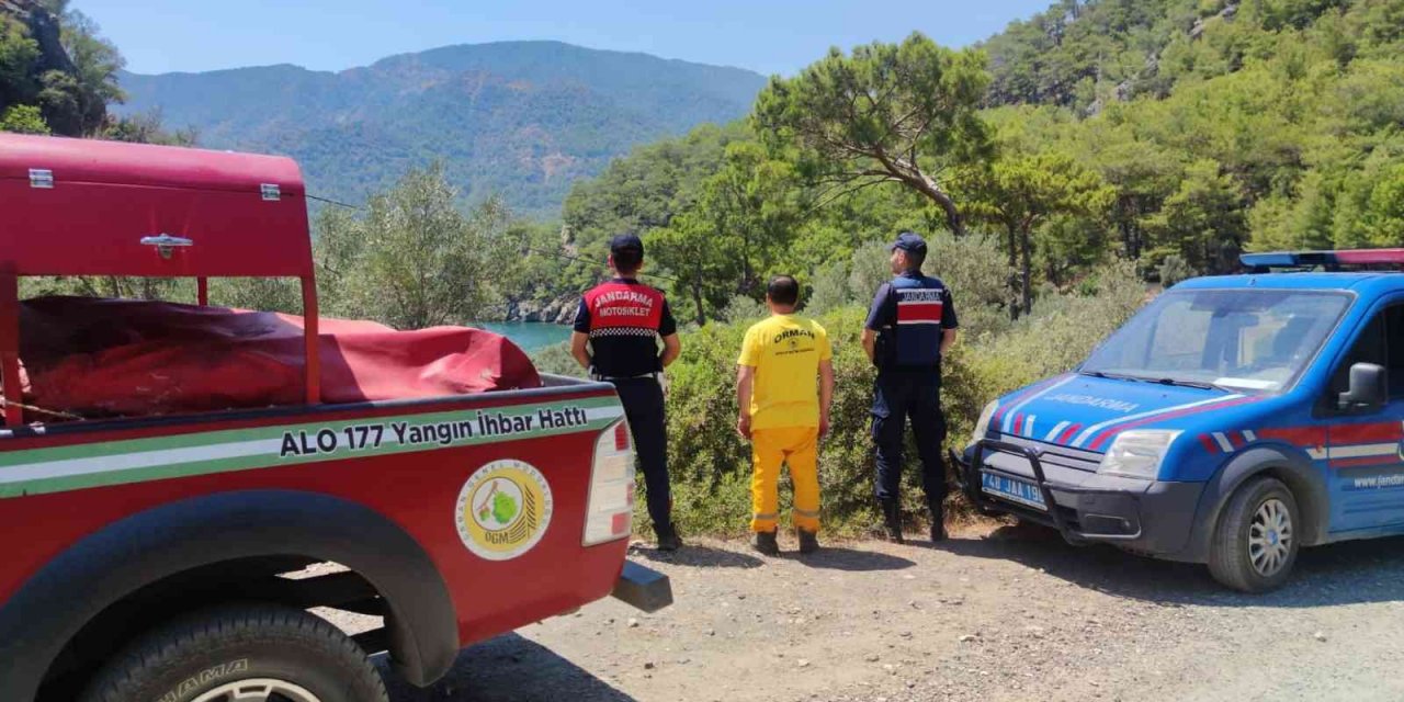 Köyceğiz’de orman yangınlarına karşı Jandarma devriye nöbetinde