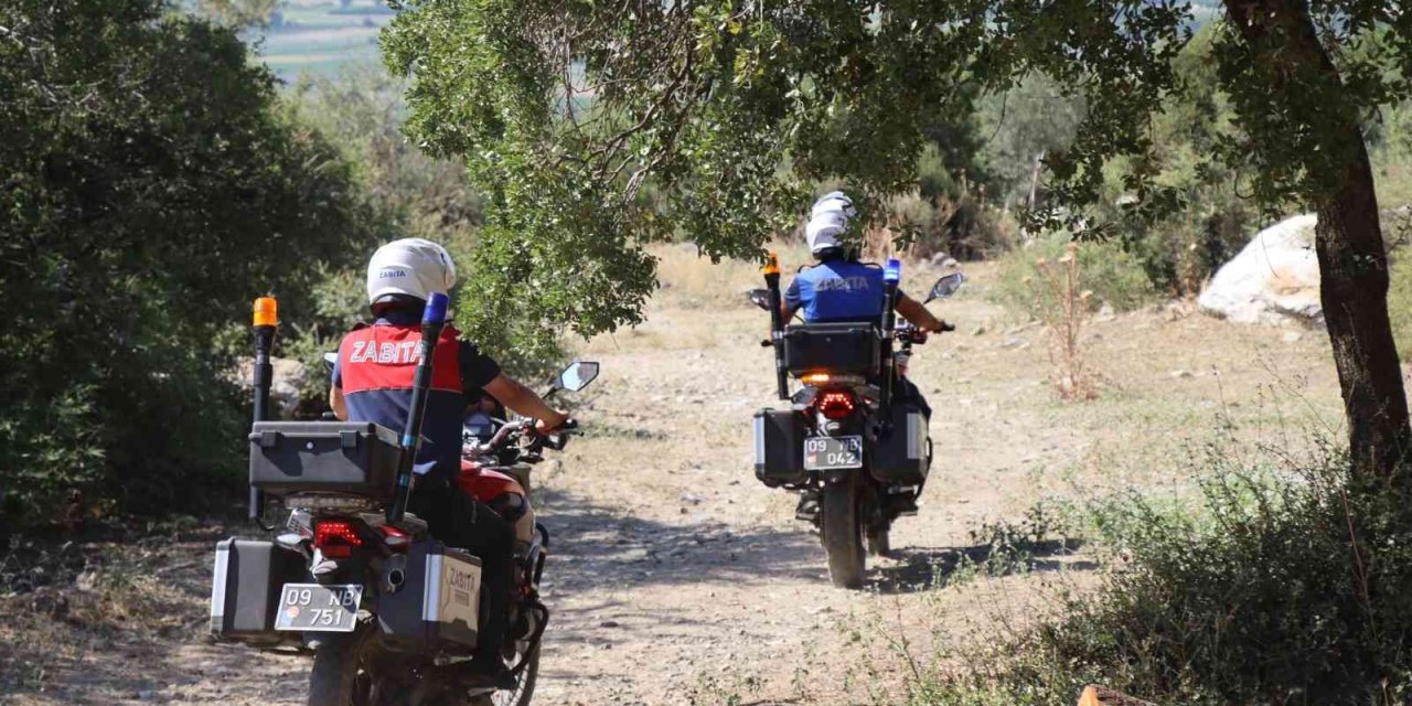 Nazilli’de yangınlara karşı havadan ve karadan denetim