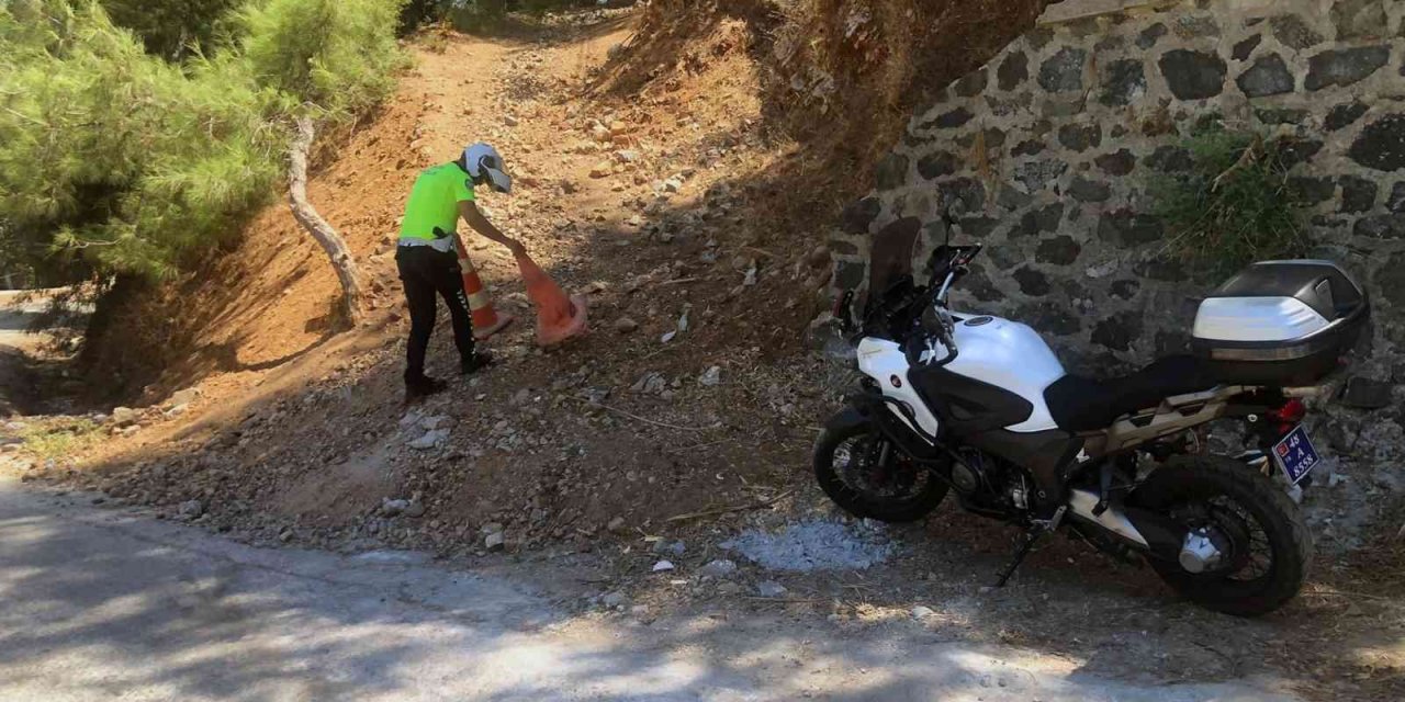 Marmaris’te Emniyet TOMA’larından yangın önlemi