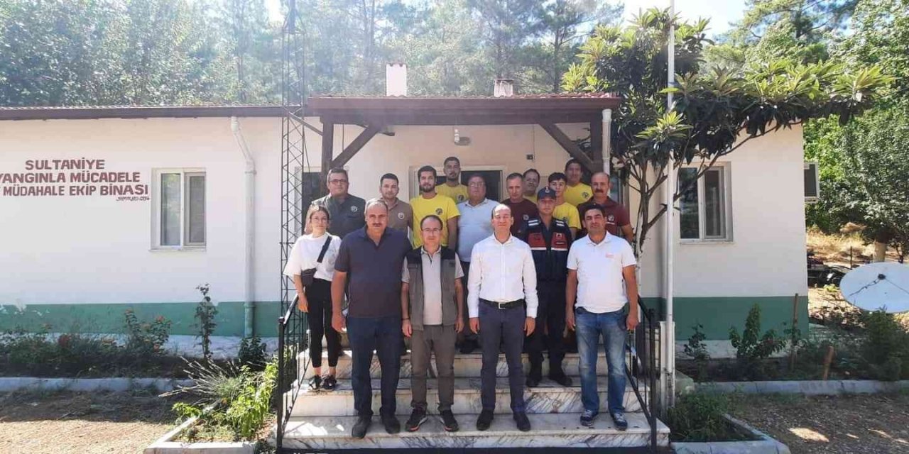 Köyceğiz Kaymakamı Maslak, yangın ekiplerini ziyaret etti