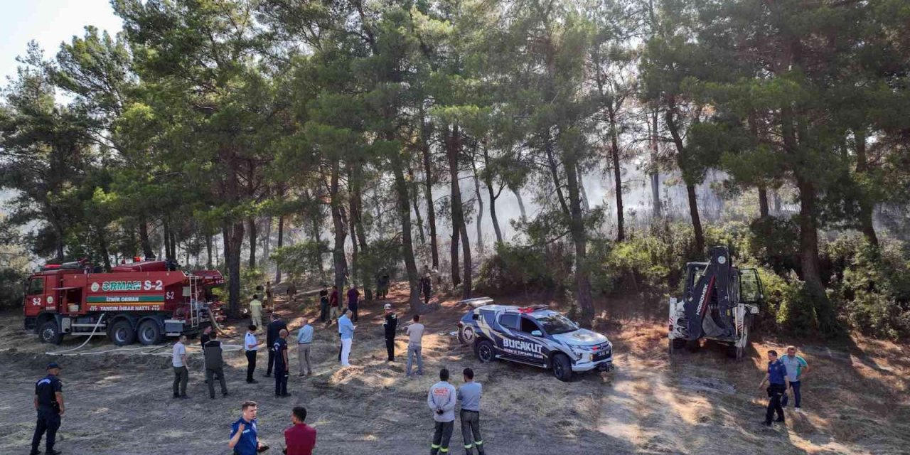 Buca’da orman yangınlarına karşı dört koldan seferberlik