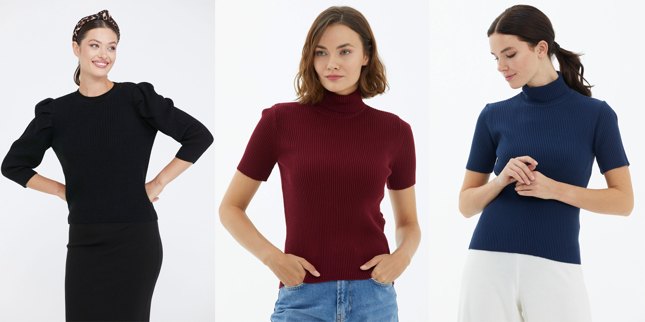 Bayan triko kazak modelleri