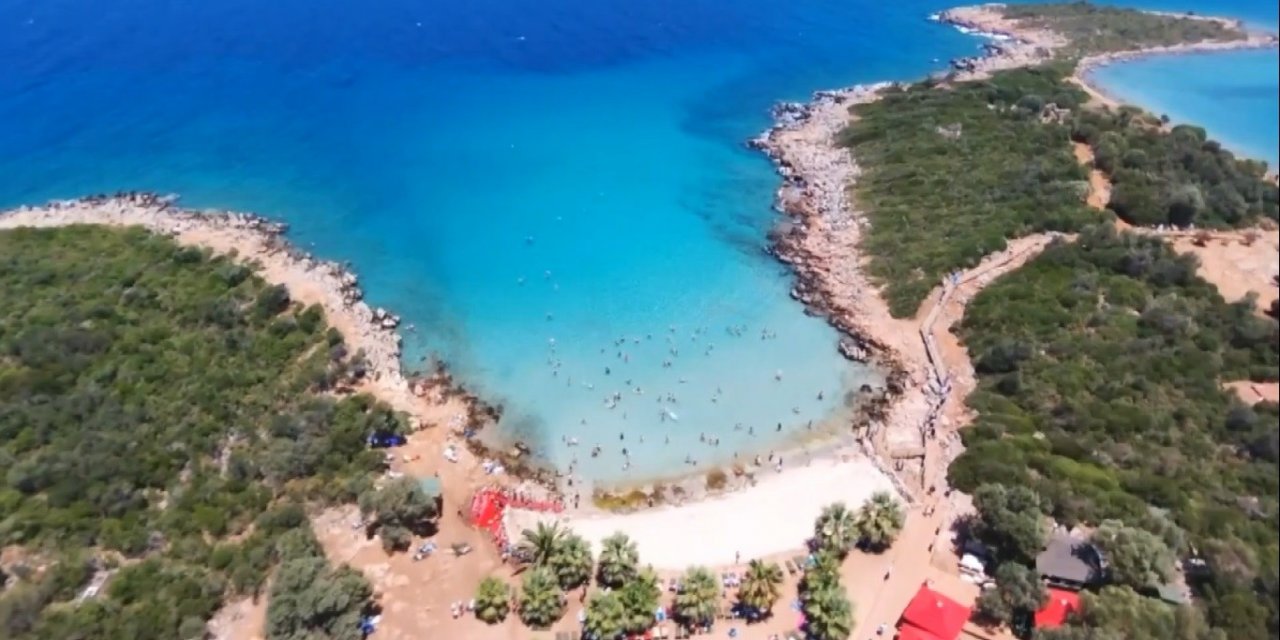 Dünyaca ünlü Sedir Adası havadan görüntülendi