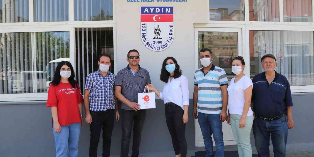 Efeler Belediyesi, şoför esnafına Korona virüs kiti dağıttı