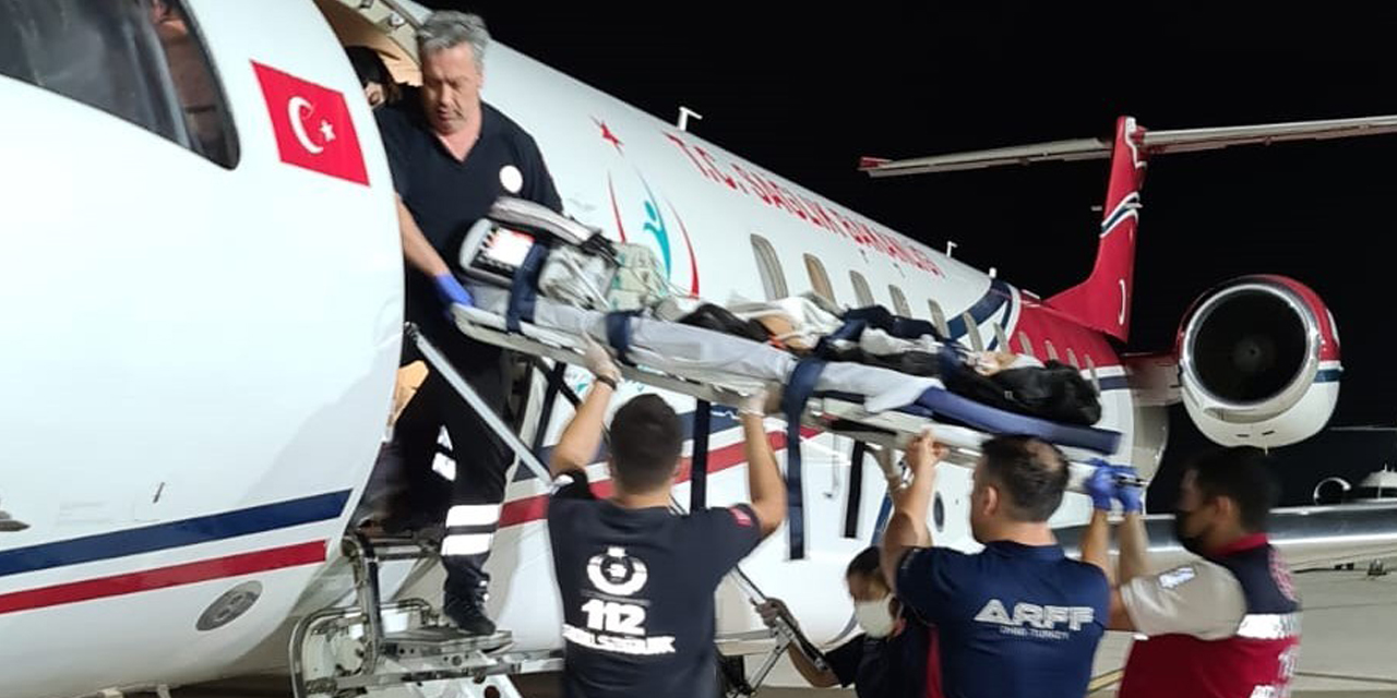 Ambulans uçak 2 yaşındaki bebek için havalandı