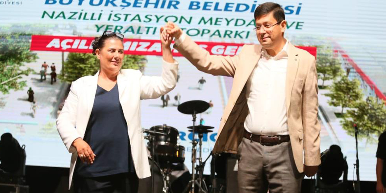 Nazilli yer altı otoparkı  törenle hizmete açıldı