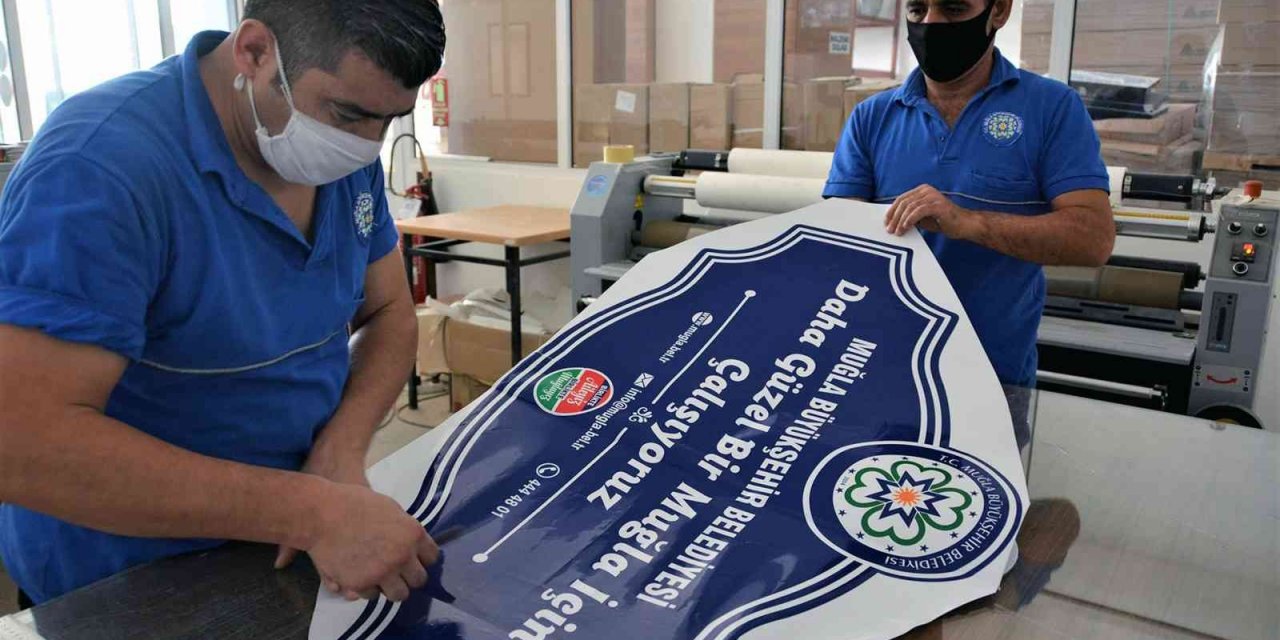 Muğla Büyükşehir, ürettiği levhalardan 14 Milyon TL tasarruf etti
