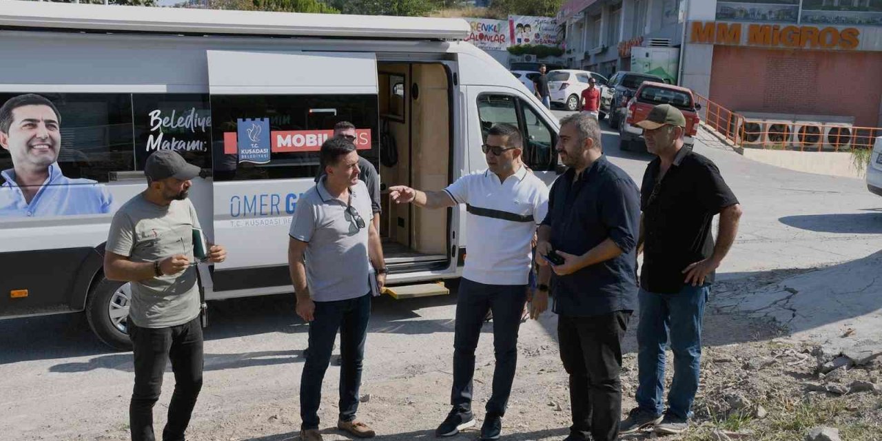 Başkan Ömer Günel, Mobil Ofis ile 4 Farklı noktada incelemelerde bulundu