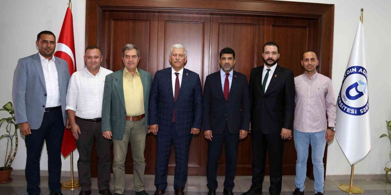 ADÜ Rektörü Aldemir, Türk Veteriner Hekimleri Birliği Konseyi Başkanı Eroğlu’nu ağırladı