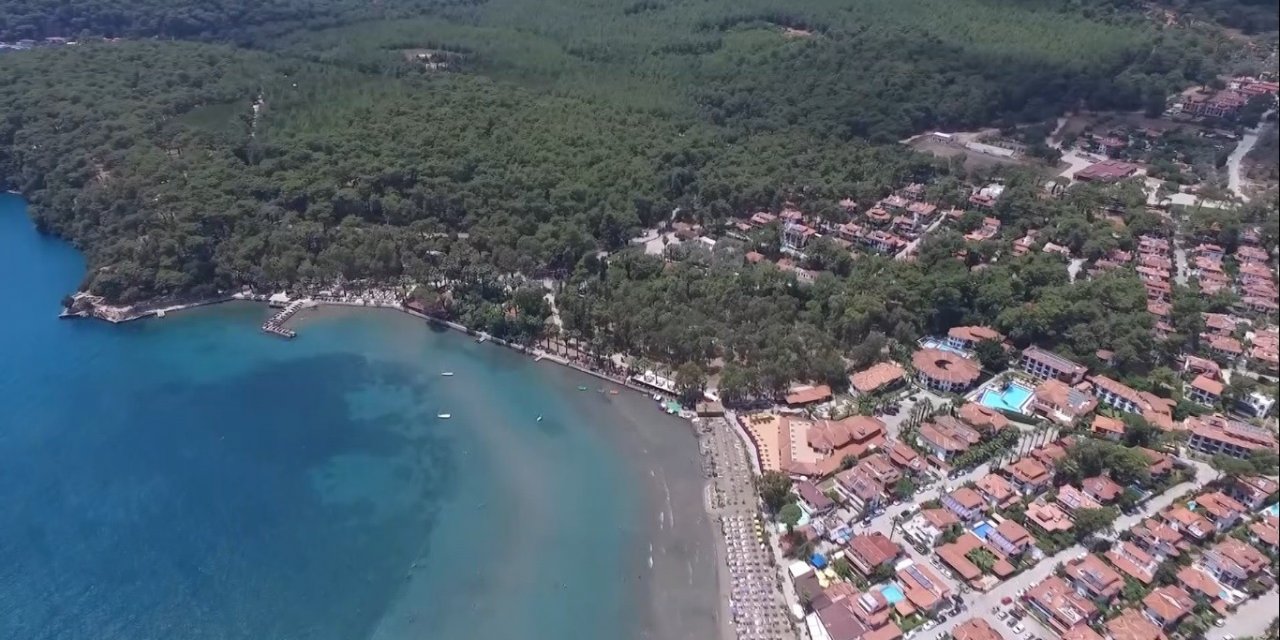 Sakin kent Akyaka havadan görüntülendi