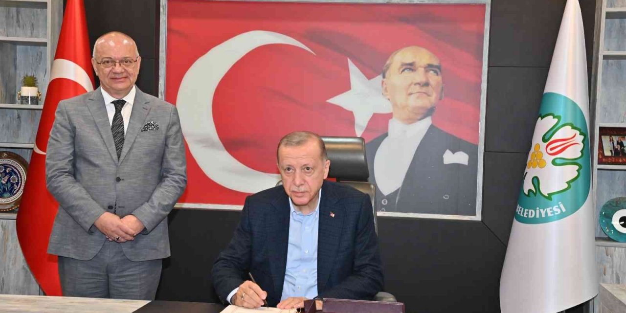 Başkan Ergün, Cumhurbaşkanı Erdoğan’ı ağırladı