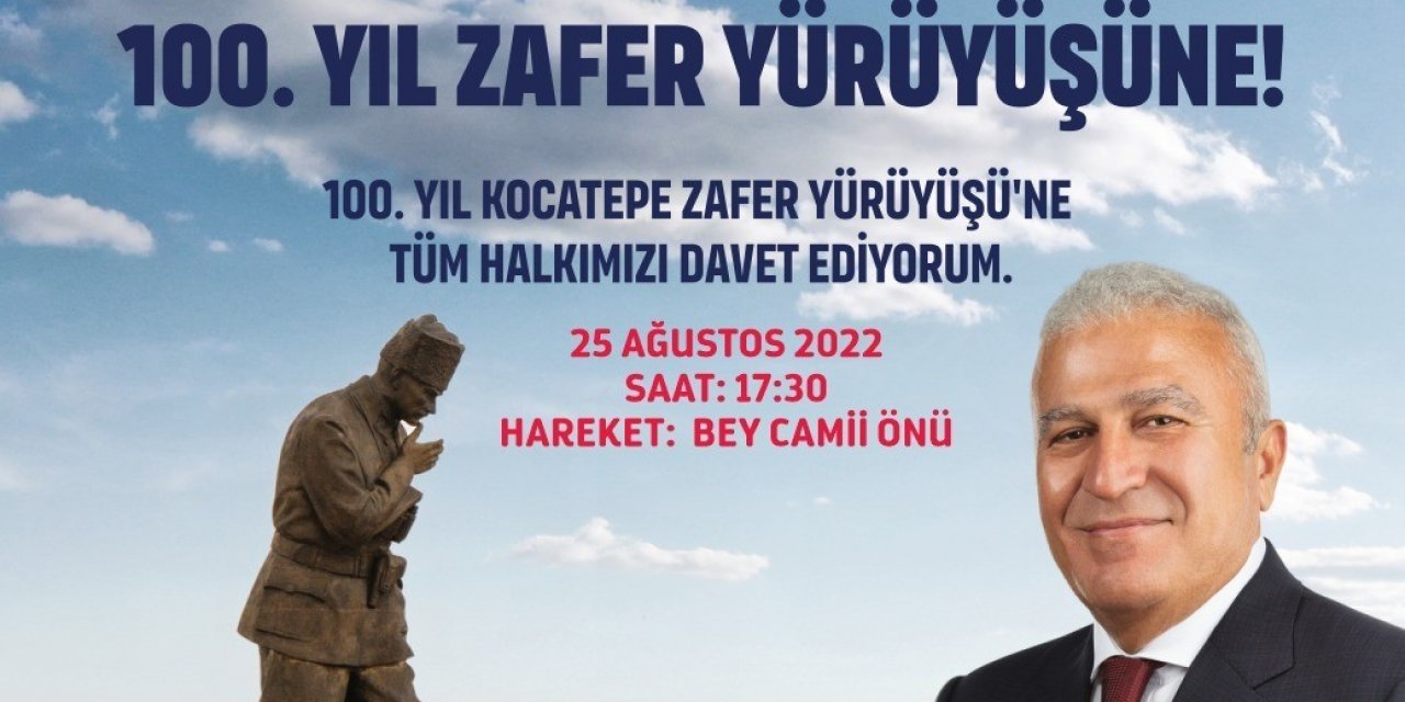 Efeler, Kurtuluş’un yüzüncü yılında Kocatepe’ye gidiyor