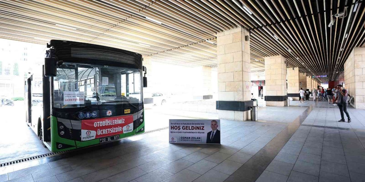 PAÜ’yü kazanarak Denizli’ye gelen öğrencilere ulaşım kolaylığı