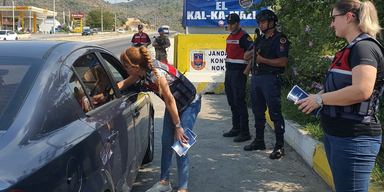 Milas’ta 475 araç sürücüsü ve yolcular bilgilendirildi