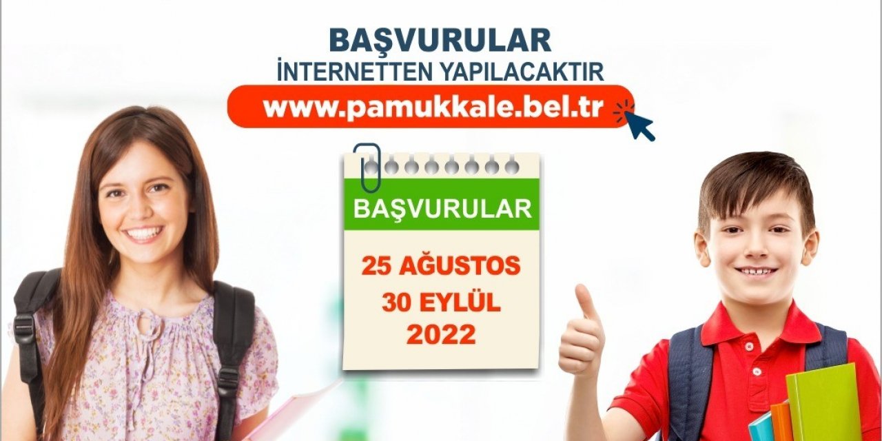 Pamukkale Belediyesinin eğitim yardımı başvuruları başladı
