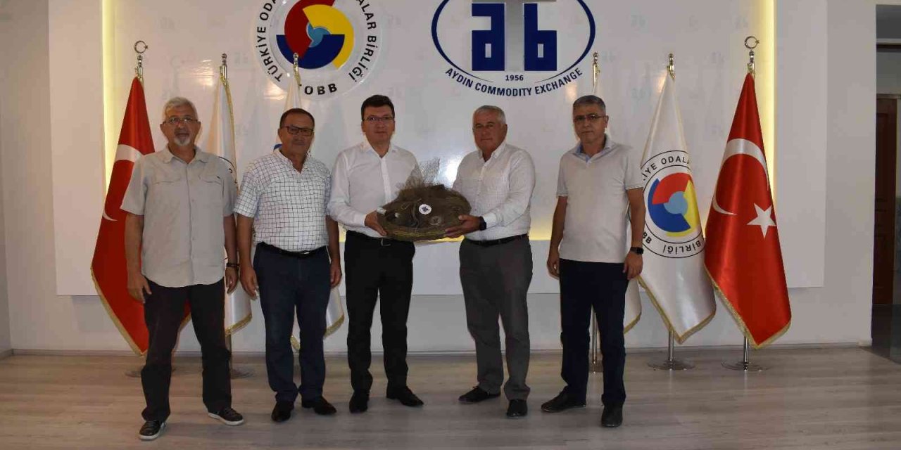 Efeler Kaymakamı Cemal Şahin’den Aydın Ticaret Borsası’na veda ziyareti