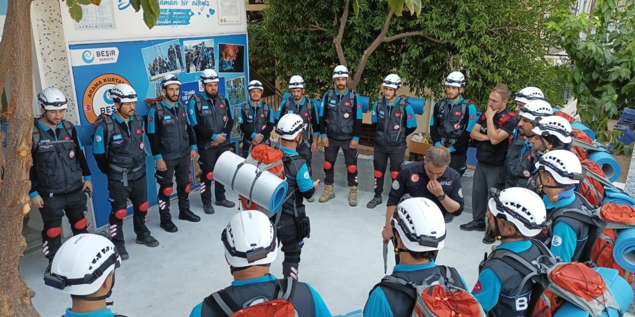 Beşir Arama Kurtarma ekibi Aydın’da bir ilki başardı
