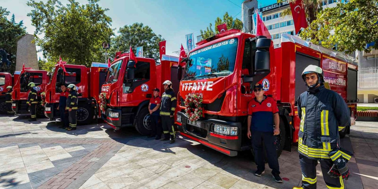 Denizli itfaiyesi araç filosunu güçlendirmeye devam ediyor